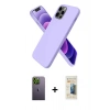 MARSİLYAN™- iPhone 12 Pro Max Kılıf Kozmos Yansıma Özel Seri - Siyah 6D Mat Seramik Hayalet Nano Ekran Koruyucu + Neon Fosforlu Kamera Lens - YL