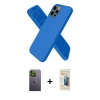 MARSİLYAN™- iPhone 12 Pro Max Kılıf Kozmos Yansıma Özel Seri - Siyah 6D Mat Seramik Hayalet Nano Ekran Koruyucu + Neon Fosforlu Kamera Lens - YL