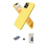 MARSİLYAN™- iPhone 12 Pro Max Kılıf Kozmos Yansıma Özel Seri - Siyah 6D Mat Seramik Hayalet Nano Ekran Koruyucu + Mavi Renkli Kamera Lens Koruma Cam