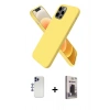 MARSİLYAN™- iPhone 12 Pro Max Kılıf Kozmos Yansıma Özel Seri - Siyah Bilvis Hayalet Cam Ekran Koruyucu + Shine Kamera Lens - LT