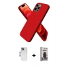 MARSİLYAN™- iPhone 12 Pro Max Kılıf Kozmos Yansıma Özel Seri - Siyah Bilvis Hayalet Cam Ekran Koruyucu + Shine Kamera Lens - LT