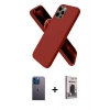 MARSİLYAN™- iPhone 12 Pro Max Kılıf Kozmos Yansıma Özel Seri - Siyah Bilvis Hayalet Cam Ekran Koruyucu + Neon Fosforlu Kamera Lens - MI