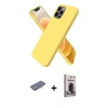 MARSİLYAN™- iPhone 12 Pro Max Kılıf Kozmos Yansıma Özel Seri - Siyah Bilvis Hayalet Cam Ekran Koruyucu + Renkli Kamera Lens Koruma Cam - MI