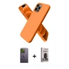 MARSİLYAN™- iPhone 12 Pro Max Kılıf Kozmos Yansıma Özel Seri - Siyah Bilvis Hayalet Cam Ekran Koruyucu + Neon Fosforlu Kamera Lens - YL