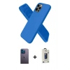 MARSİLYAN™- iPhone 12 Pro Max Kılıf Kozmos Yansıma Özel Seri - Siyah Bilvis Hayalet Cam Ekran Koruyucu + Neon Fosforlu Kamera Lens - MI