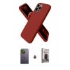 MARSİLYAN™- iPhone 12 Pro Max Kılıf Kozmos Yansıma Özel Seri - Siyah Bilvis Hayalet Cam Ekran Koruyucu + Neon Fosforlu Kamera Lens - YL