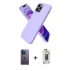 MARSİLYAN™- iPhone 12 Pro Max Kılıf Kozmos Yansıma Özel Seri - Siyah Bilvis Hayalet Cam Ekran Koruyucu + Neon Fosforlu Kamera Lens - MI
