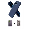 MARSİLYAN™- iPhone 12 Pro Max Kılıf Kozmos Yansıma Özel Seri - Siyah Bilvis Hayalet Cam Ekran Koruyucu + Neon Fosforlu Kamera Lens - YL