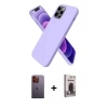 MARSİLYAN™- iPhone 12 Pro Max Kılıf Kozmos Yansıma Özel Seri - Siyah Bilvis Hayalet Cam Ekran Koruyucu + Neon Fosforlu Kamera Lens - TU