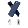 MARSİLYAN™- iPhone 12 Pro Max Kılıf Kozmos Yansıma Özel Seri - Siyah Bilvis Hayalet Cam Ekran Koruyucu + Shine Kamera Lens - GD
