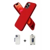 MARSİLYAN™- iPhone 12 Pro Max Kılıf Kozmos Yansıma Özel Seri - Siyah Bilvis Hayalet Cam Ekran Koruyucu + Shine Kamera Lens - LT