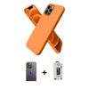 MARSİLYAN™- iPhone 12 Pro Max Kılıf Kozmos Yansıma Özel Seri - Siyah Bilvis Hayalet Cam Ekran Koruyucu + Neon Fosforlu Kamera Lens - YL