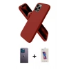 MARSİLYAN™- iPhone 12 Pro Max Kılıf Kozmos Yansıma Özel Seri - Siyah Joko 5D Cam + Neon Fosforlu Kamera Lens - MI