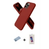 MARSİLYAN™- iPhone 12 Pro Max Kılıf Kozmos Yansıma Özel Seri - Siyah Joko 5D Cam + Mavi Shine Kamera Lens Koruma Cam