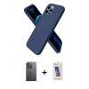 MARSİLYAN™- iPhone 12 Pro Max Kılıf Kozmos Yansıma Özel Seri - Siyah Joko 5D Cam + Neon Fosforlu Kamera Lens - YL