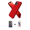 MARSİLYAN™- iPhone 12 Pro Max Kılıf Kozmos Yansıma Özel Seri - Siyah Joko 5D Cam + Neon Fosforlu Kamera Lens - YL