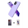 MARSİLYAN™- iPhone 12 Pro Max Kılıf Kozmos Yansıma Özel Seri - Siyah Joko 5D Cam + Neon Fosforlu Kamera Lens - TU