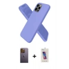 MARSİLYAN™- iPhone 12 Pro Max Kılıf Kozmos Yansıma Özel Seri - Siyah Joko 5D Cam + Neon Fosforlu Kamera Lens - SI