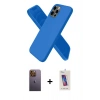 MARSİLYAN™- iPhone 12 Pro Max Kılıf Kozmos Yansıma Özel Seri - Siyah Joko 5D Cam + Neon Fosforlu Kamera Lens - SI