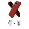 MARSİLYAN™- iPhone 12 Pro Max Kılıf Kozmos Yansıma Özel Seri - Siyah Joko 5D Cam + Shine Kamera Lens - LT