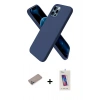 MARSİLYAN™- iPhone 12 Pro Max Kılıf Kozmos Yansıma Özel Seri - Siyah Joko 5D Cam + Shine Kamera Lens Koruma Cam - SABE