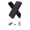MARSİLYAN™- iPhone 12 Pro Max Kılıf Kozmos Yansıma Özel Seri - Siyah Joko Magic 5D Cam + Shine Kamera Lens Koruma Cam - GD