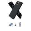 MARSİLYAN™- iPhone 12 Pro Max Kılıf Kozmos Yansıma Özel Seri - Siyah Joko Magic 5D Cam + Shine Kamera Lens Koruma Cam - GI