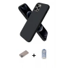 MARSİLYAN™- iPhone 12 Pro Max Kılıf Kozmos Yansıma Özel Seri - Siyah Joko Magic 5D Cam + Shine Kamera Lens Koruma Cam - SABE