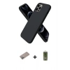 MARSİLYAN™- iPhone 12 Pro Max Kılıf Kozmos Yansıma Özel Seri - Siyah Joko Magic 5D Hayalet Cam + Shine Kamera Lens Koruma Cam - SABE