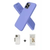 MARSİLYAN™- iPhone 12 Pro Max Kılıf Kozmos Yansıma Özel Seri - Siyah Mat Seramik Nano Ekran Koruyucu + Shine Kamera Lens - GD