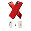 MARSİLYAN™- iPhone 12 Pro Max Kılıf Kozmos Yansıma Özel Seri - Siyah Mat Seramik Nano Ekran Koruyucu + Shine Kamera Lens - GD