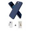 MARSİLYAN™- iPhone 12 Pro Max Kılıf Kozmos Yansıma Özel Seri - Siyah Mat Seramik Nano Ekran Koruyucu + Shine Kamera Lens - LT