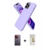 MARSİLYAN™- iPhone 12 Pro Max Kılıf Kozmos Yansıma Özel Seri - Siyah Mat Seramik Nano Ekran Koruyucu + Neon Fosforlu Kamera Lens - TU