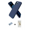 MARSİLYAN™- iPhone 12 Pro Max Kılıf Kozmos Yansıma Özel Seri - Siyah Mat Seramik Nano Ekran Koruyucu + Shine Kamera Lens Koruma Cam - MI