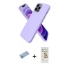 MARSİLYAN™- iPhone 12 Pro Max Kılıf Kozmos Yansıma Özel Seri - Siyah Mat Seramik Nano Ekran Koruyucu + Shine Kamera Lens Koruma Cam - MI