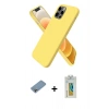 MARSİLYAN™- iPhone 12 Pro Max Kılıf Kozmos Yansıma Özel Seri - Siyah Polymer Nano Ekran Koruyucu + Shine Kamera Lens Koruma Cam - GI