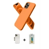 MARSİLYAN™- iPhone 12 Pro Max Kılıf Kozmos Yansıma Özel Seri - Siyah Polymer Nano Ekran Koruyucu + Shine Kamera Lens - GD