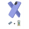 MARSİLYAN™- iPhone 12 Pro Max Kılıf Kozmos Yansıma Özel Seri - Siyah Polymer Nano Ekran Koruyucu + Gümüş Shine Kamera Lens Koruma Cam