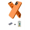 MARSİLYAN™- iPhone 12 Pro Max Kılıf Kozmos Yansıma Özel Seri - Siyah Polymer Nano Ekran Koruyucu + Renkli Kamera Lens Koruma Cam - SI