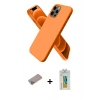 MARSİLYAN™- iPhone 12 Pro Max Kılıf Kozmos Yansıma Özel Seri - Siyah Polymer Nano Ekran Koruyucu + Shine Kamera Lens Koruma Cam - SABE