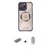 MARSİLYAN™- iPhone 12 Pro Max Kılıf Kutup Modern - Siyah Joko Magic 5D Cam + Mavi Renkli Kamera Lens Koruma Cam