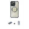 MARSİLYAN™- iPhone 12 Pro Max Kılıf Kutup Modern - Siyah Joko Magic 5D Cam + Renkli Kamera Lens Koruma Cam - TU