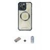 MARSİLYAN™- iPhone 12 Pro Max Kılıf Kutup Modern - Siyah Joko Magic 5D Cam + Shine Kamera Lens Koruma Cam - SABE