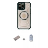 MARSİLYAN™- iPhone 12 Pro Max Kılıf Kutup Modern - Siyah Joko Magic 5D Cam + Shine Kamera Lens Koruma Cam - SABE