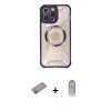 MARSİLYAN™- iPhone 12 Pro Max Kılıf Kutup Modern - Siyah Joko Magic 5D Cam + Shine Kamera Lens Koruma Cam - SABE