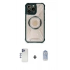 MARSİLYAN™- iPhone 12 Pro Max Kılıf Kutup Modern - Siyah Joko Magic 5D Cam + Shine Kamera Lens - LT