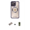 MARSİLYAN™- iPhone 12 Pro Max Kılıf Kutup Modern - Siyah Joko Magic 5D Hayalet Cam + Shine Kamera Lens Koruma Cam - SABE