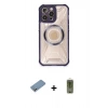 MARSİLYAN™- iPhone 12 Pro Max Kılıf Kutup Modern - Siyah Joko Magic 5D Hayalet Cam + Shine Kamera Lens Koruma Cam - GS