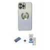 MARSİLYAN™- iPhone 12 Pro Max Kılıf Kutup Yansıma Özel Seri - Şeffaf Royal Nano Ekran Koruyucu + Shine Kamera Lens Koruma Cam - GD