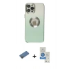 MARSİLYAN™- iPhone 12 Pro Max Kılıf Kutup Yansıma Özel Seri - Şeffaf Royal Nano Ekran Koruyucu + Shine Kamera Lens Koruma Cam - GD